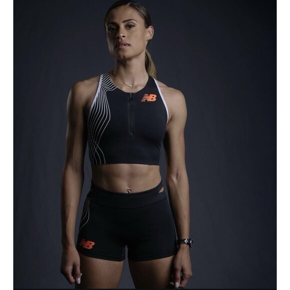 New Balance 2023 Pro Elite Issue Prodigy Track Racing Arm Black Sleeves Size XS - Picture 14 of 15